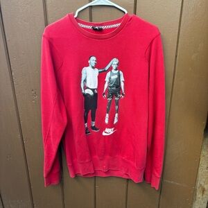 Nike Air Jordan Spike Lee Sweatshirt Mens Medium Red Best On Earth Mars Mike